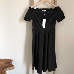 Off Shoulder Skater Style Dress